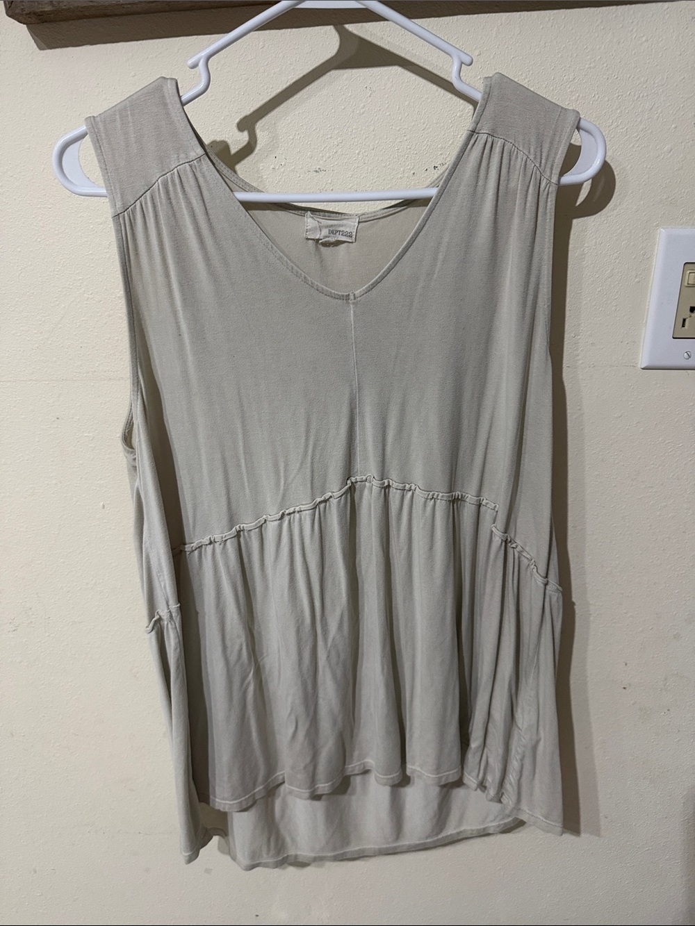 Dept 222 Sleeveless Babydoll Boho Style Top